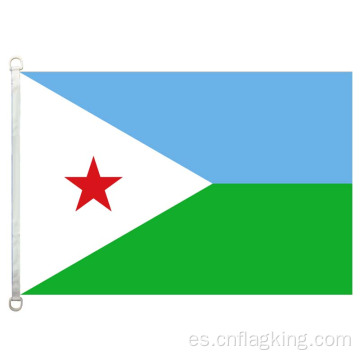 Bandera de Djibouti de 90 * 150 cm 100% poliéster